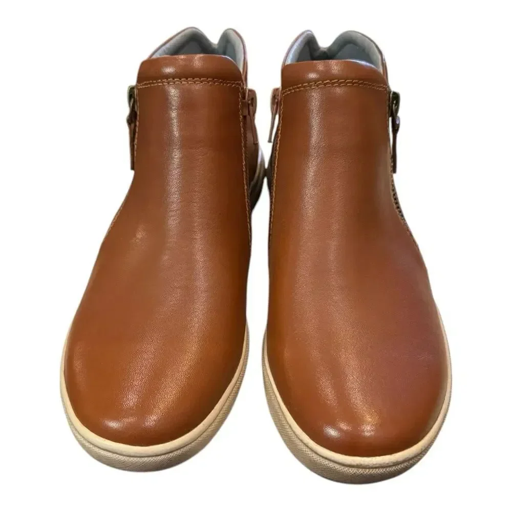 New Josef Seibel Caren 09 Women's Tan Leather Ankle Boots Booties 36 5 5.5